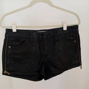 Michael Korse Leather Shorts Size 6